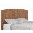Pemberly Row Woven Banana Leaf Queen Panel Headboard in Amber