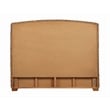 Pemberly Row Woven Banana Leaf Queen Panel Headboard in Amber