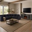 Pemberly Row 2Pc Set of Fireplace TV Console & Modular Sectional Sofa