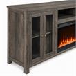 Pemberly Row 2Pc Set of Fireplace TV Console & Modular Sectional Sofa