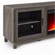 Pemberly Row 2Pc Set of Fireplace TV Stand & Modular Sectional Sofa