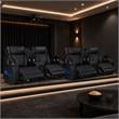 Pemberly Row Set of 2 Power Reclining Loveseat with LED Lighting