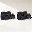 Pemberly Row Set of 2 Power Reclining Loveseat with LED Lighting