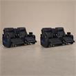 Pemberly Row Set of 2 Power Reclining Loveseat with LED Lighting