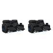 Pemberly Row Set of 2 Power Reclining Loveseat with LED Lighting