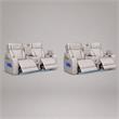 Pemberly Row Set of 2 Power Reclining Loveseats with LED Lighting