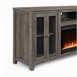 Pemberly Row 2Pc Set of Fireplace TV Console and Sleeper Sectional