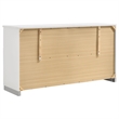 Pemberly Row 6-Drawer Bedroom Storage Dresser in White High Gloss