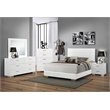 Pemberly Row 6-Drawer Bedroom Storage Dresser in White High Gloss