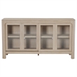 Pemberly Row Sliding Door Wood Dining Sideboard Server in Mango Brown