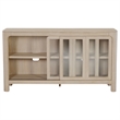 Pemberly Row Sliding Door Wood Dining Sideboard Server in Mango Brown