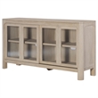 Pemberly Row Sliding Door Wood Dining Sideboard Server in Mango Brown