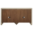 Pemberly Row Sliding Door Wood Dining Sideboard Server in Mango Brown