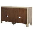 Pemberly Row Sliding Door Wood Dining Sideboard Server in Mango Brown
