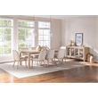 Pemberly Row 9-Piece Extension Dining Set in Weathered Mango Brown/Beige