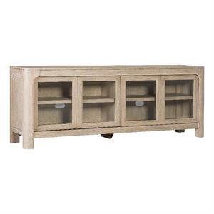 Pemberly Row 2-Door TV Stand for TVs up to 77&quot in Weathered Mango Brown
