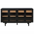 Pemberly Row 4-Door Sideboard Server with 2 Drawers in Dusty Black