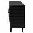 Pemberly Row 4-Door Sideboard Server with 2 Drawers in Dusty Black