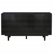 Pemberly Row 4-Door Sideboard Server with 2 Drawers in Dusty Black