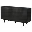 Pemberly Row 4-Door Sideboard Server with 2 Drawers in Dusty Black