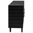 Pemberly Row 4-Door Sideboard Server with 2 Drawers in Dusty Black