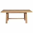 Pemberly Row 6-Piece 76-Inch Extension Leaf Dining Set in Brown and Beige