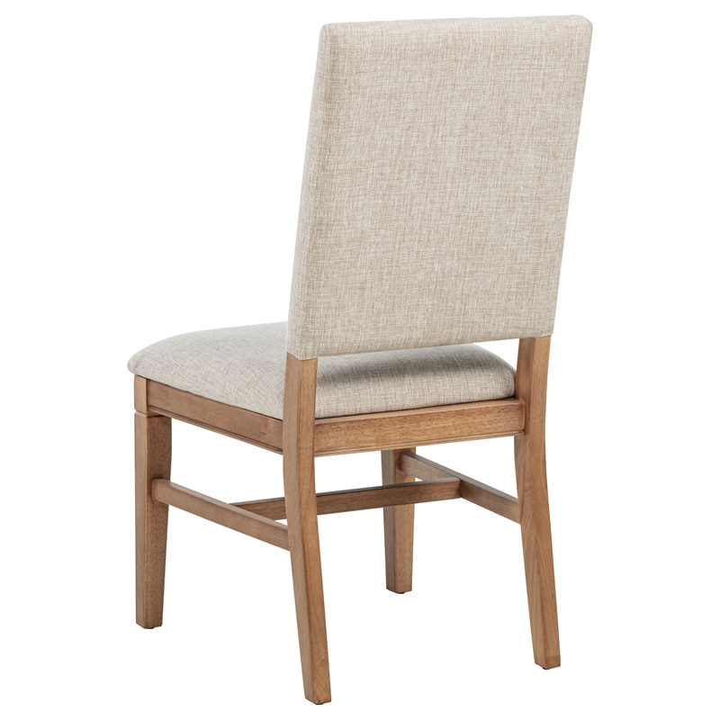 Pemberly Row 6-Piece 76-Inch Extension Leaf Dining Set in Brown and Beige