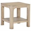 Pemberly Row 2-piece Coastal Wood Coffee Table Set in Weathered Mango Brown