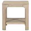 Pemberly Row 2-piece Coastal Wood Coffee Table Set in Weathered Mango Brown