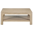 Pemberly Row 2-piece Coastal Wood Coffee Table Set in Weathered Mango Brown
