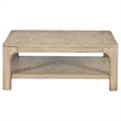 Pemberly Row 2-piece Coastal Wood Coffee Table Set in Weathered Mango Brown