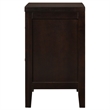 Pemberly Row 2-Drawer Rubberwood Bedside Nightstand in Cappuccino