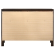 Pemberly Row 6-Drawer Rubberwood Bedroom Dresser in Cappuccino