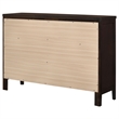 Pemberly Row 6-Drawer Rubberwood Bedroom Dresser in Cappuccino