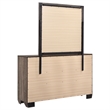 Pemberly Row 6-Drawer Bedroom Dresser with Mirror in Washed Taupe