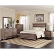 Pemberly Row 6-Drawer Bedroom Dresser with Mirror in Washed Taupe