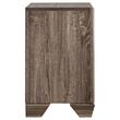 Pemberly Row Transitional 2-Drawer Nightstand in Washed Taupe