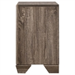 Pemberly Row Transitional 2-Drawer Nightstand in Washed Taupe
