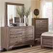 Pemberly Row Mid-Century 6-Drawer Bedroom Dresser in Washed Taupe