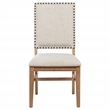 Pemberly Row Set of 2 Upholstered Dining Side Chairs in Beige
