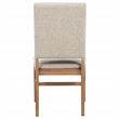 Pemberly Row Set of 2 Upholstered Dining Side Chairs in Beige