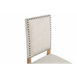 Pemberly Row Set of 2 Upholstered Dining Side Chairs in Beige