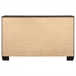 Pemberly Row Transitional 6-Drawer Bedroom Dresser in Dark Cocoa