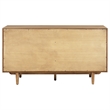 Pemberly Row 4-Door Sideboard Server with 2 Drawers in Natural Brown