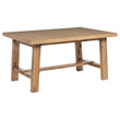 Pemberly Row 76-Inch Extension Leaf Dining Table in Natural Brown