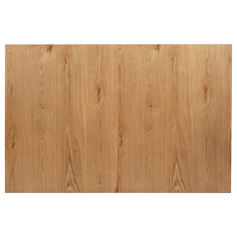Pemberly Row 76-Inch Extension Leaf Dining Table in Natural Brown