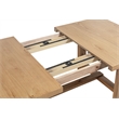 Pemberly Row 76-Inch Extension Leaf Dining Table in Natural Brown