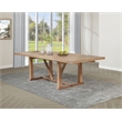 Pemberly Row 106-Inch Extension Leaf Dining Table in Natural Brown