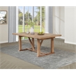Pemberly Row 106-Inch Extension Leaf Dining Table in Natural Brown