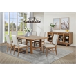 Pemberly Row 7-Piece 76-Inch Extension Leaf Dining Set in Brown and Beige
